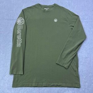 Beretta Men's Long Sleeve Tee - Olive Green